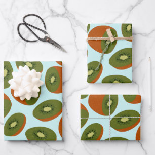 Kiwifruit Pattern Wrapping Paper Sheet