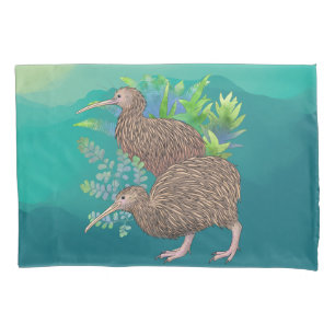 Kiwis and Ferns Pillowcase