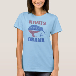 Kiwis for Obama Womens New Zealand Shirt