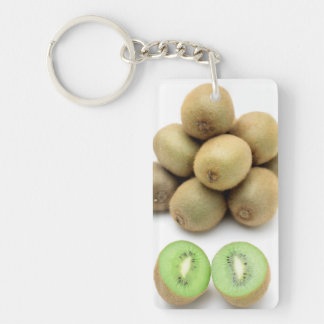 Kiwis still life key ring