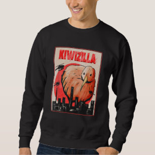 Kiwizilla - Funny Kiwi Bird & New Zealand Design Sweatshirt