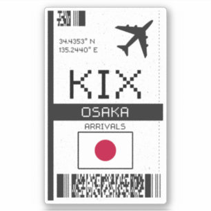 KIX Osaka Boarding Pass - Japan