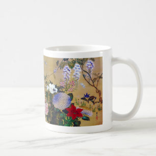 Kiyu ICHIKAWA "Shiki no Kusa Hanamushi-zu" (The Fl Coffee Mug