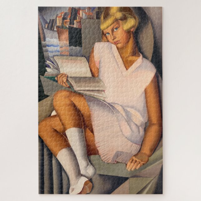 Kizette en Rose | Tamara de Lempicka | Jigsaw Puzzle (Vertical)
