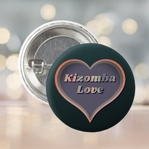 Kizomba Love Heart  3 Cm Round Badge