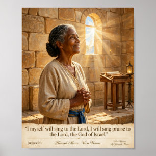 KJV Bible-Deborah Song Judges 5:3 Poster