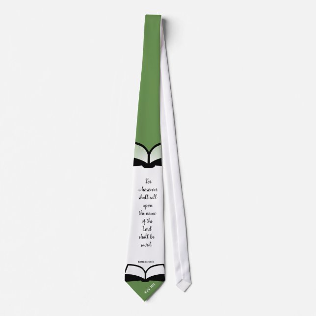 KJV Collection - Romans 10:13 - Neck Tie (Front)