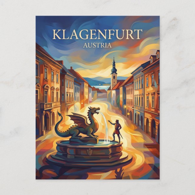 Klagenfurt Austria Postcard (Front)