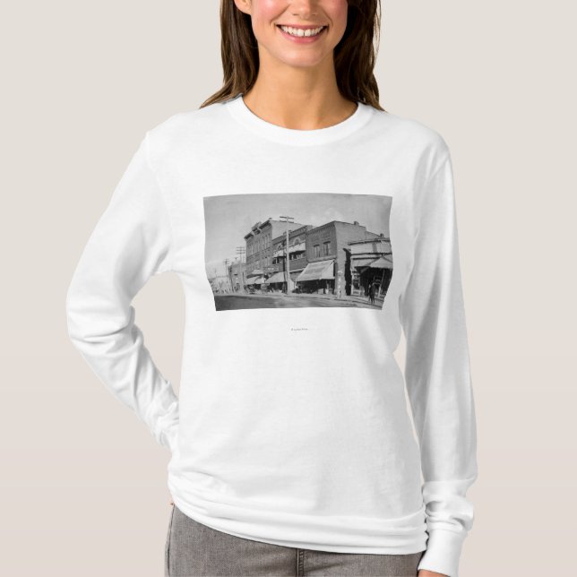 Klamath Falls, OR View looking up Main Street T-Shirt (Front)