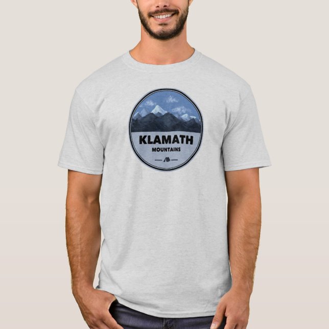 Klamath Mountains California Oregon Camping T-Shirt (Front)