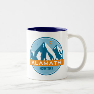 Klamath Mountains California Oregon Two-Tone Coffee Mug