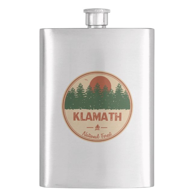 Klamath National Forest Hip Flask (Front)