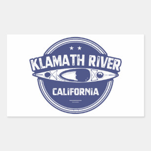 Klamath River, California Rectangular Sticker