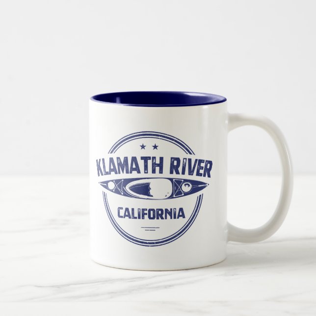 Klamath River, California Two-Tone Coffee Mug (Right)