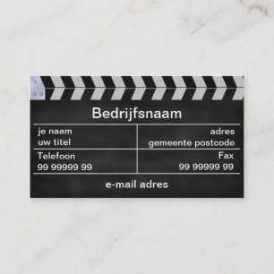 klap bioscoop business card