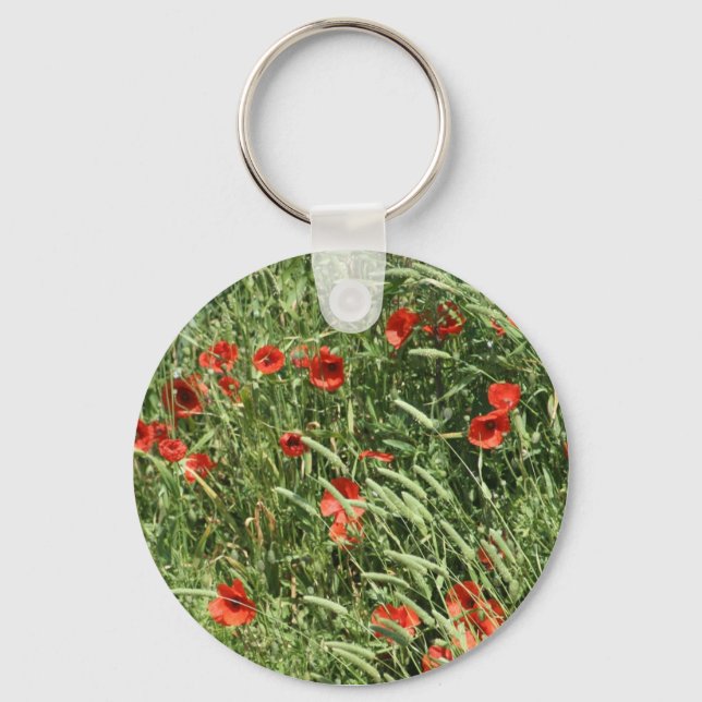 klaproos-sleutelhanger key ring (Front)