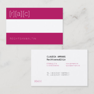 Klar, farbig, deutlich visitenkarte business card