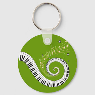 klassische Klavierspirale Key Ring