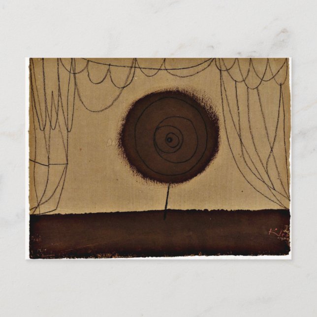 Klee - A Flower Performs Postcard (Front)