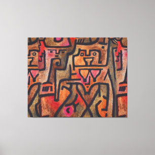 Klee Abstract Forest Expressionist Modern Art Canvas Print