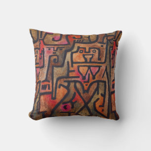 Klee Abstract Forest Expressionist Modern Art Cushion