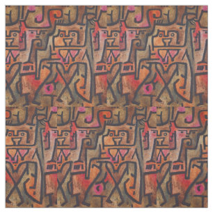 Klee Abstract Forest Expressionist Modern Art Fabric