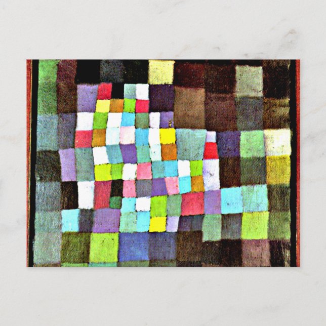 Klee - Abstraction with Reference... Postcard (Front)