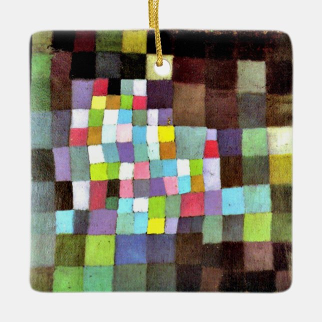Klee  Abstraction with Reference...Tree Ceramic Ornament (Front)