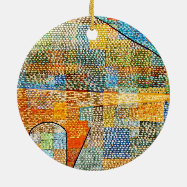 Klee - Ad Parnassus Ceramic Tree Decoration (Back)