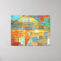 Klee - Ad Parnassus, famous abstract painting,
