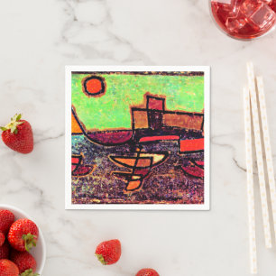 Klee - Afbahrender Dampfer Napkin