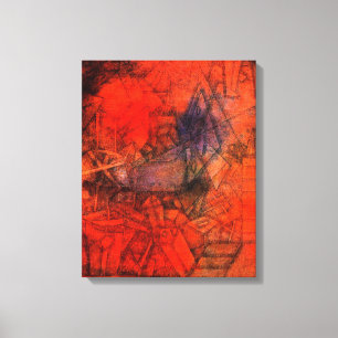 Klee art, "Groynes." Canvas Print
