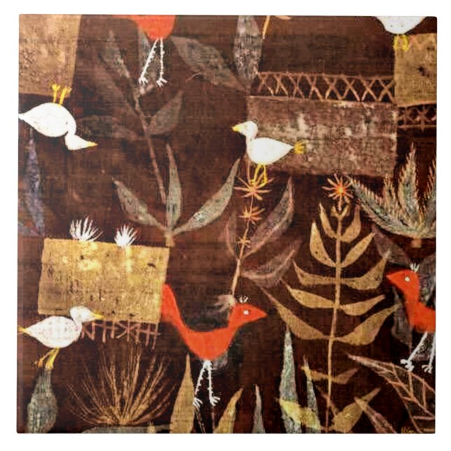 Klee - Bird Garden Tile (Front)