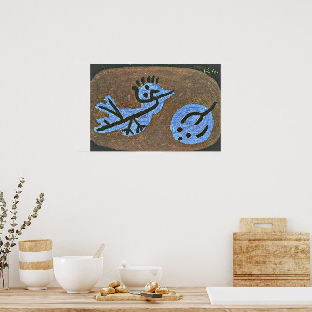 Klee - Blue Bird-Pumpkin Poster (Kitchen)