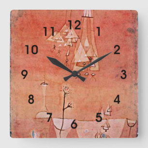 Klee - Botanical Laboratory Square Wall Clock