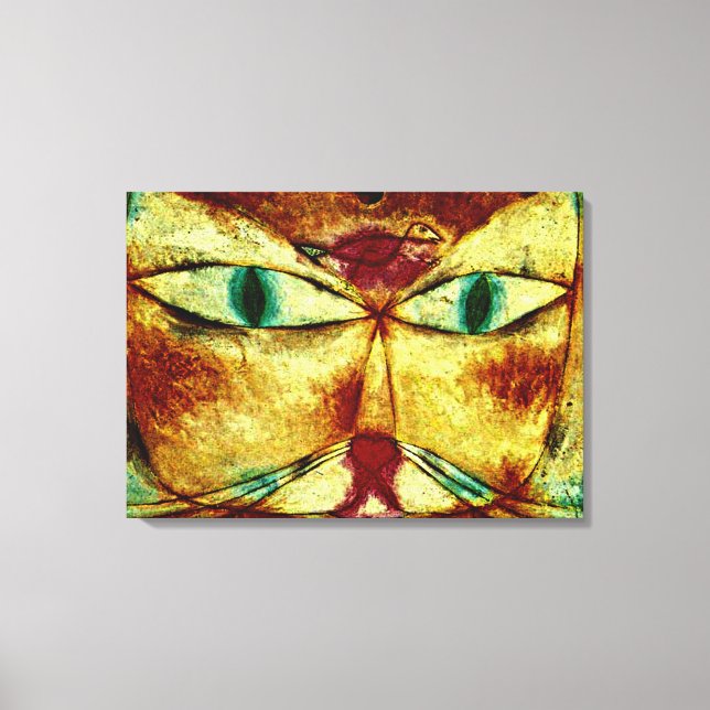 Klee - Cat and Bird Canvas Print (Front)