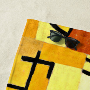 Klee - Characters in Yellow, Beach Towel