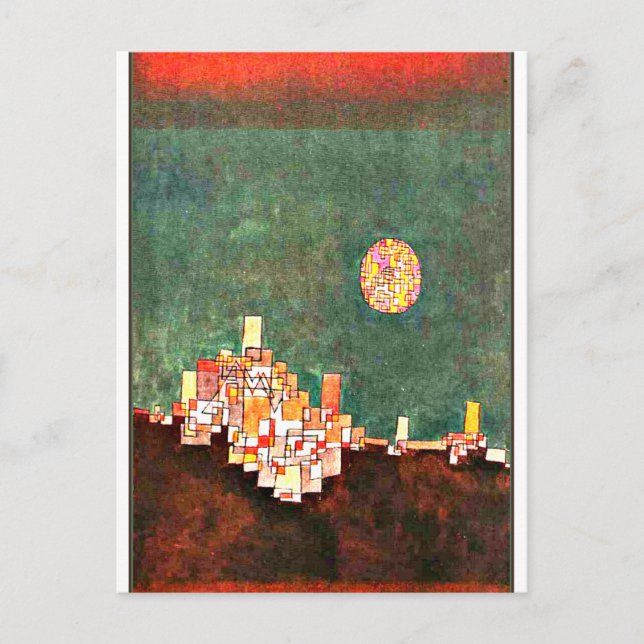 Klee - Chosen Site, abstract artwork Postcard (Front)