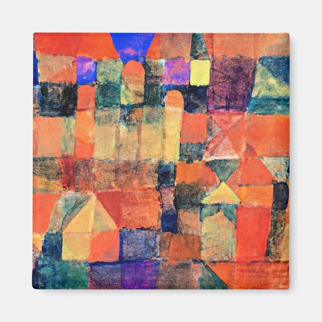 Klee - City with the Three Domes Magnet (Front)