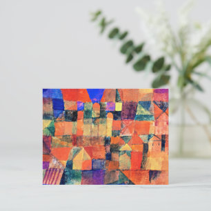 Klee - City with the Three Domes Postcard