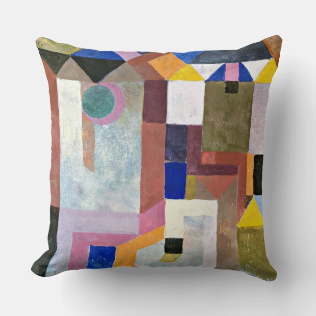 Klee - Colourful Architecture Cushion (Front)