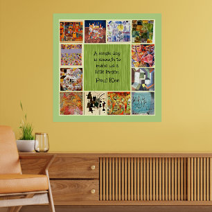 Klee - Colourful Collage Poster