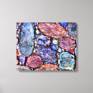 Klee - Colourful Forest, famous painting Canvas Print