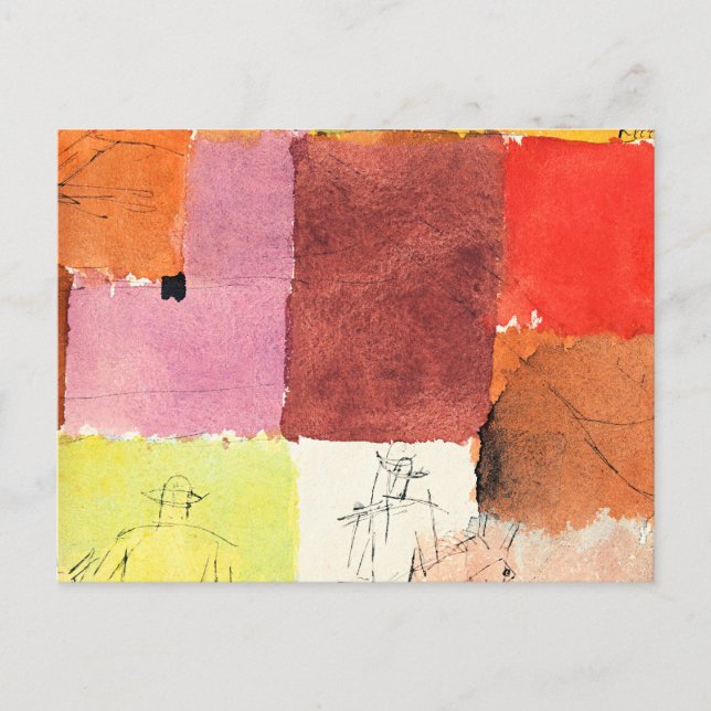 Klee - Composition with Figures, Postcard (Front)