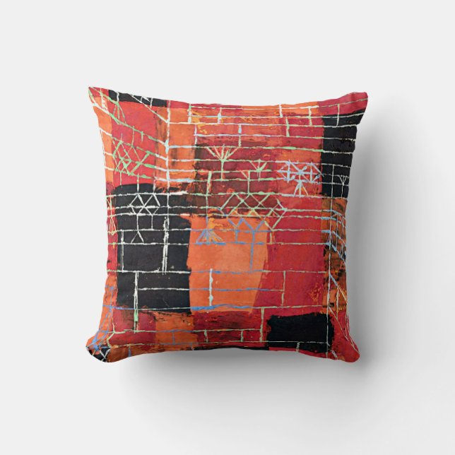 Klee - Configuration, abstract art, Cushion (Front)