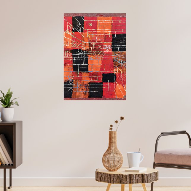 Klee - Configuration, abstract art, Poster (Living Room 3)
