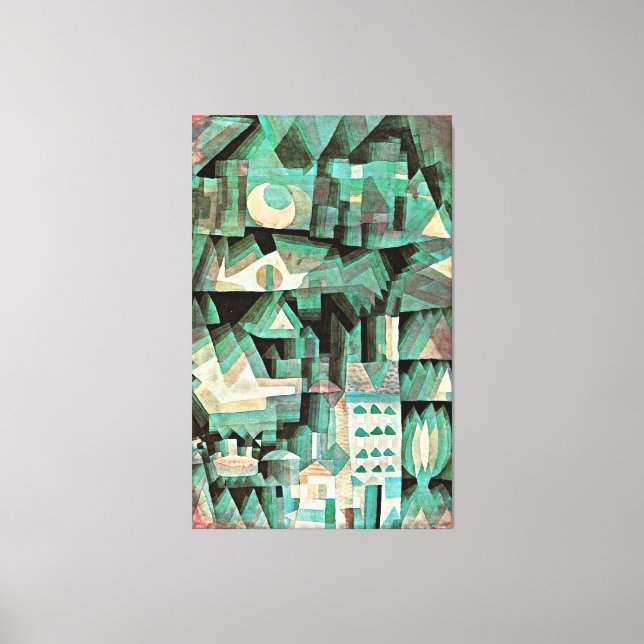 Klee - Dream City, abstract art, Canvas Print (Front)