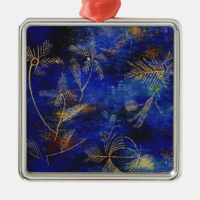 Klee - Fairy Tales, famous painting Metal Tree Decoration (Front)