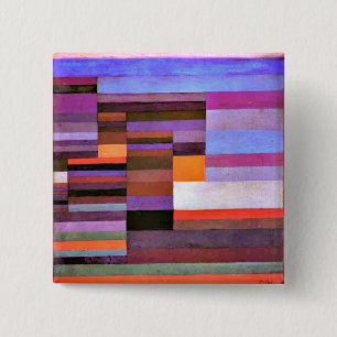 Klee - Fire Evening 15 Cm Square Badge