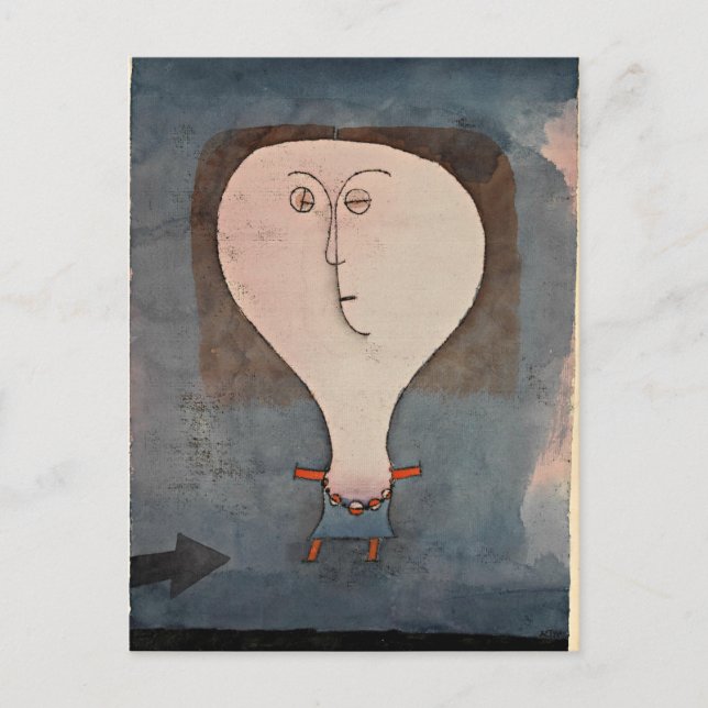 Klee - Fright of a Girl Postcard (Front)